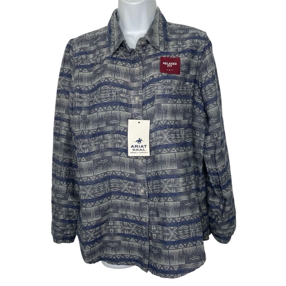 Ariat Real Shirt Billie Jean Nightrider Jacquard NWT - Picture 1 of 9